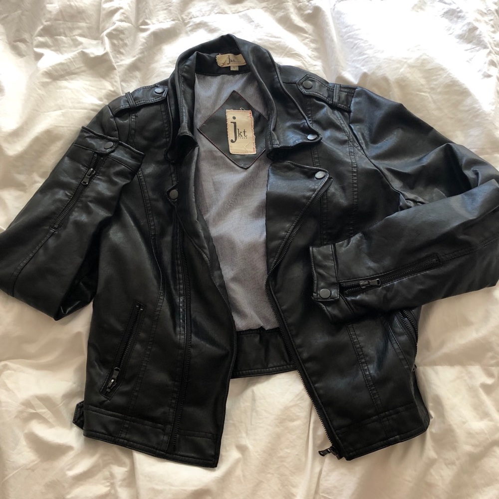 Anthropologie JKT Vegan Leather Moro Jacket